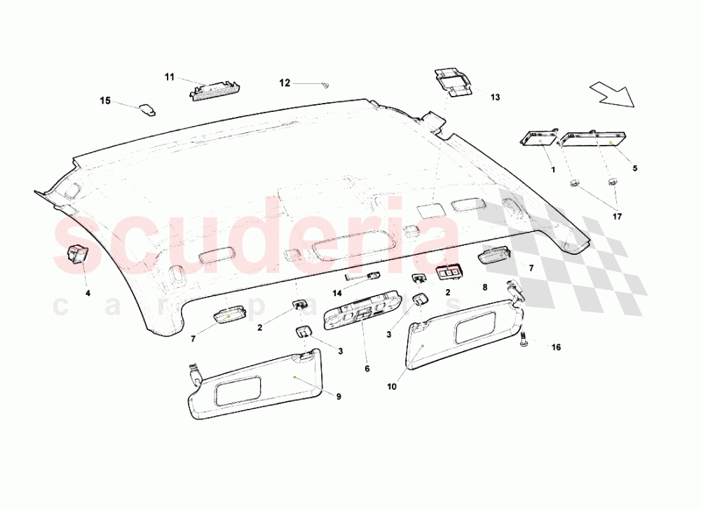 Roof Panel Accessories of Lamborghini Lamborghini Gallardo LP570 4 SL