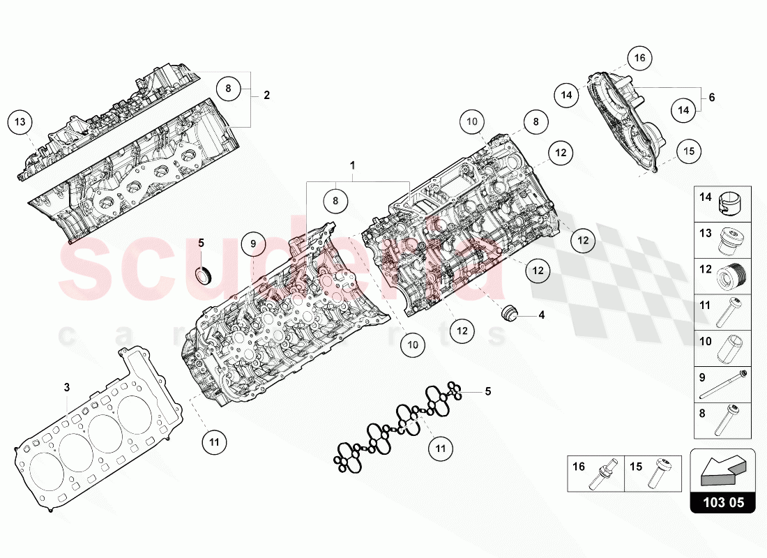 CYLINDER HEAD of Lamborghini Lamborghini Urus