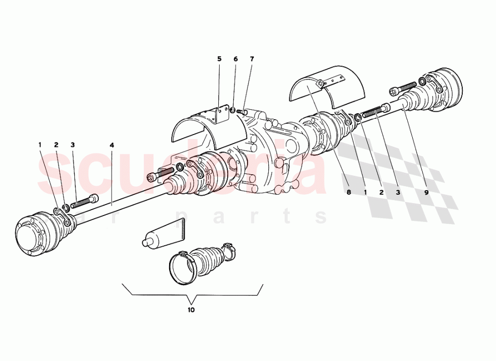 Driveshaft of Lamborghini Lamborghini Diablo GT (1999-2000)