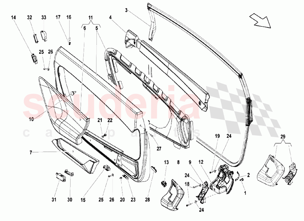 Doors - Door Panel 1 of Lamborghini Lamborghini Gallardo LP550 Coupe