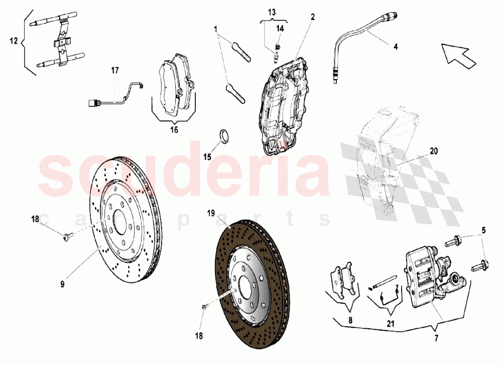 Disc Brake 2 of Lamborghini Lamborghini Gallardo LP550 Coupe