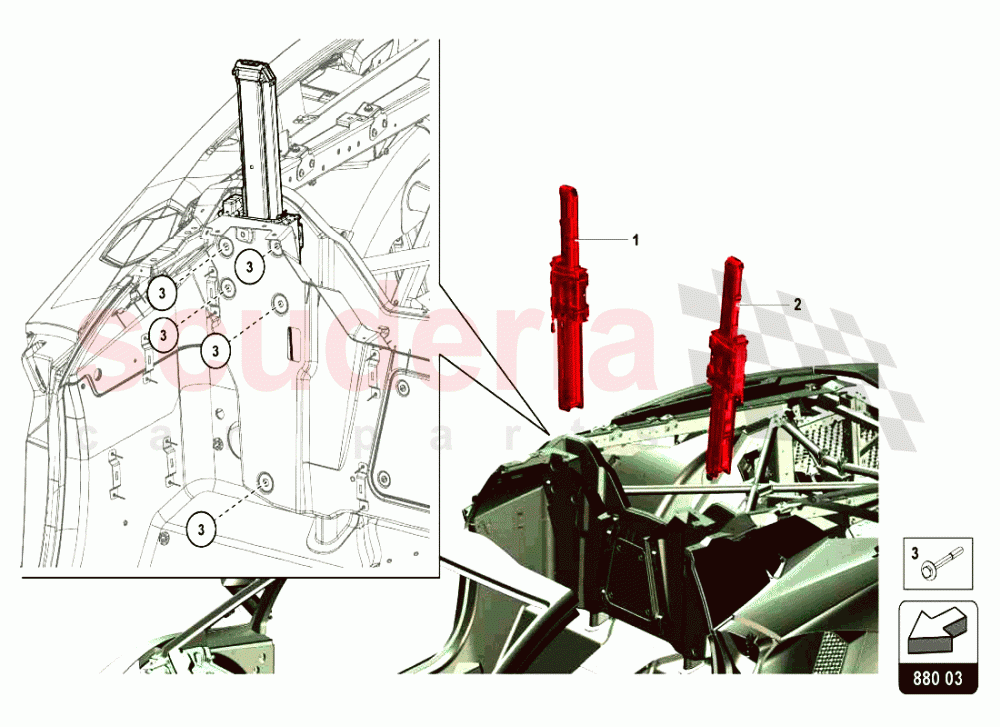 ROLL-OVER of Lamborghini Lamborghini Aventador LP720 Roadster