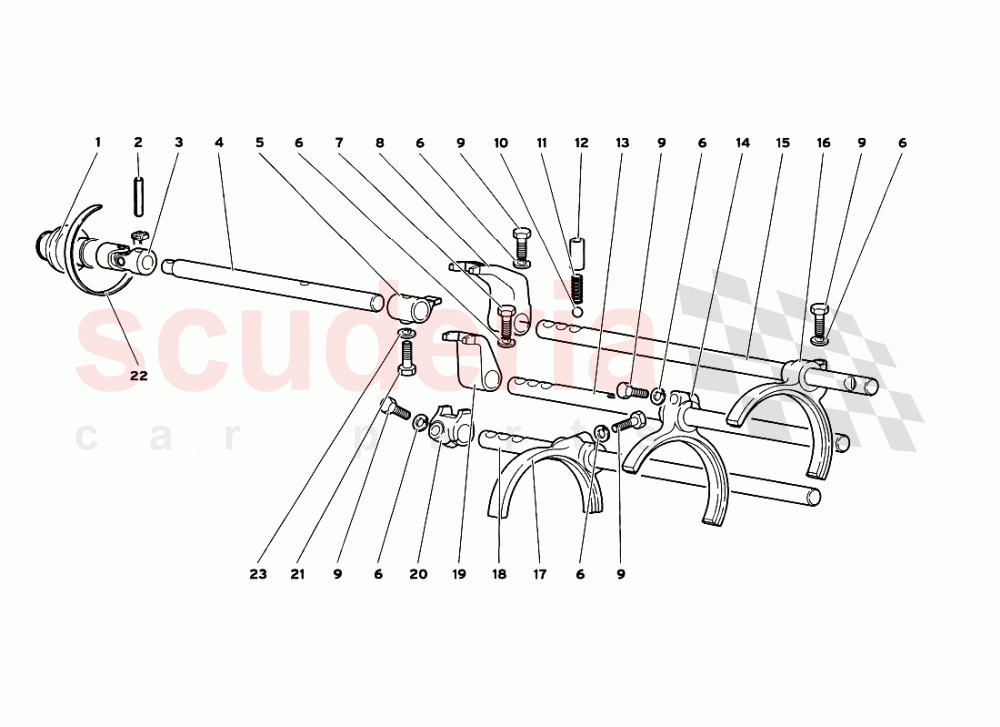 Gearbox Shifting Rods of Lamborghini Lamborghini Diablo GT (1999-2000)