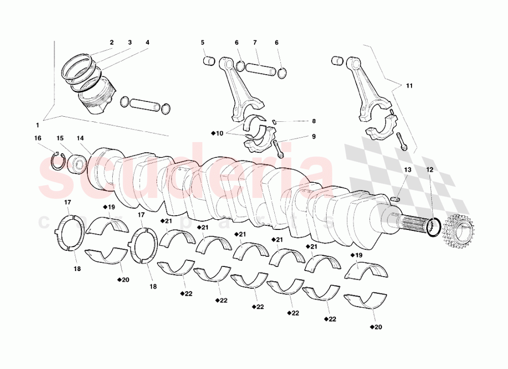 Crankgears of Lamborghini Lamborghini Diablo SV (1998)