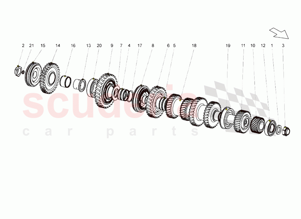 Driven Shaft of Lamborghini Lamborghini Gallardo (2003-2005)