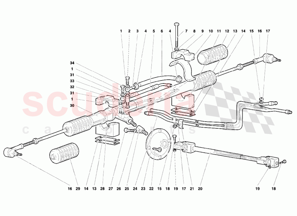 Power Steering (Optional) 1 of Lamborghini Lamborghini Diablo SE30 (1993-1995)