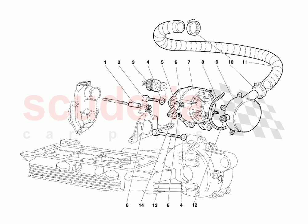 Alternator of Lamborghini Lamborghini Diablo SV (1995-1997)