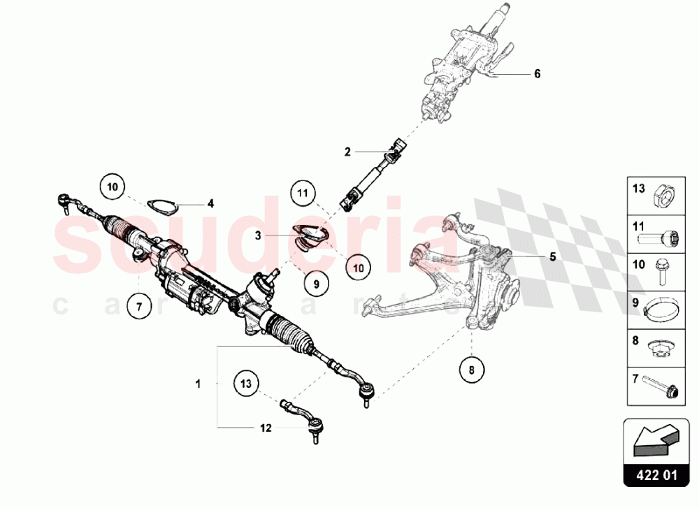 Power Steering of Lamborghini Lamborghini Huracan LP640 Performante Coupe