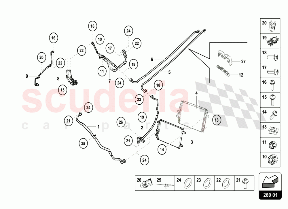 AIR CONDITIONING COMPRESSOR of Lamborghini Lamborghini Huracan LP610 Coupe