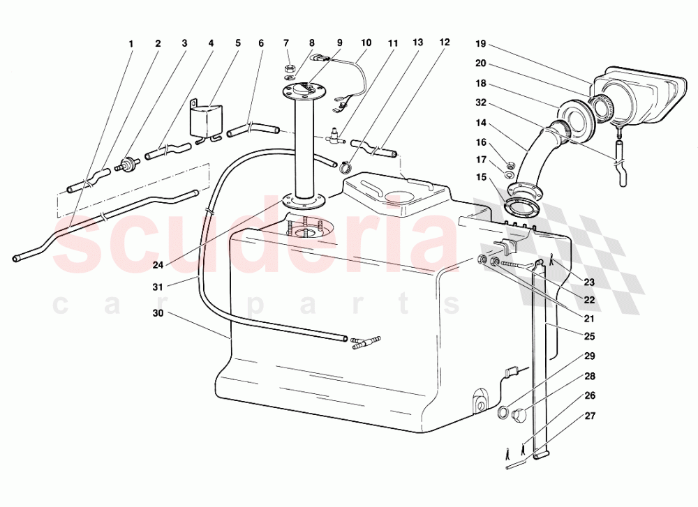 Fuel System 3 of Lamborghini Lamborghini Diablo (1990-1998)