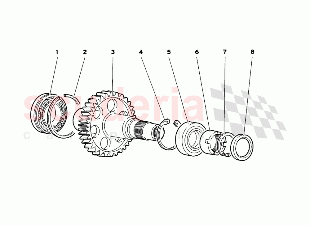 Gear Trasmission End of Lamborghini Lamborghini Diablo GT (1999-2000)