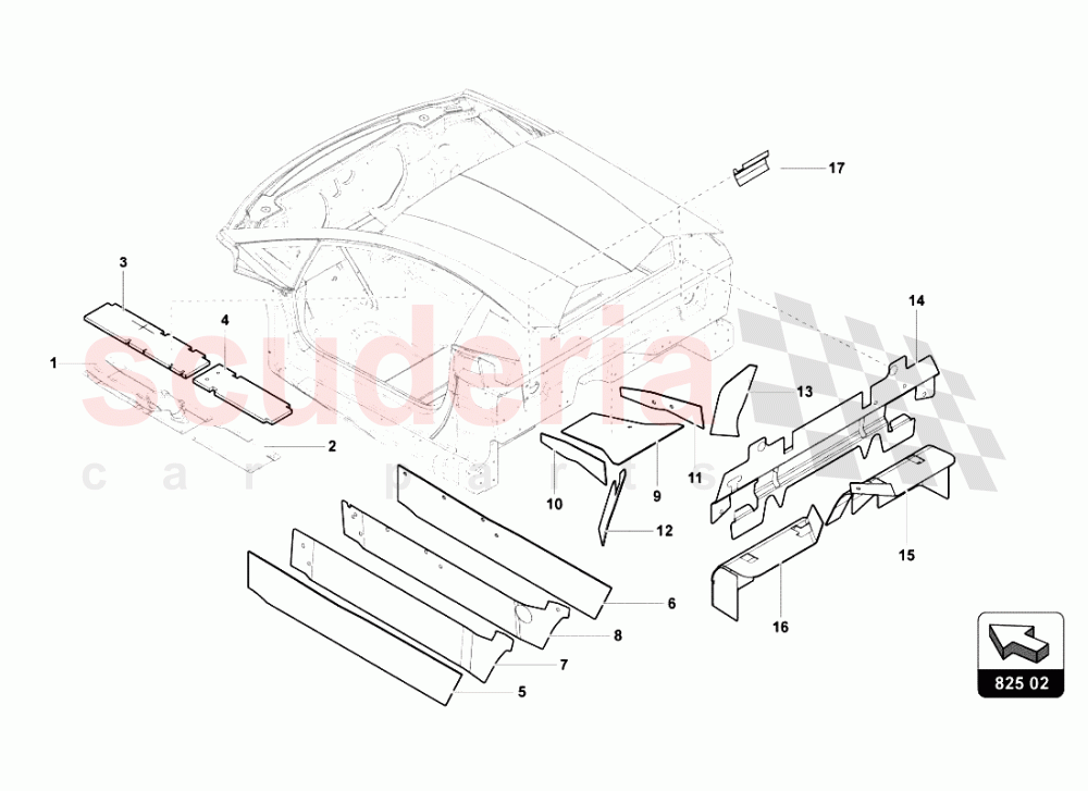 SOUNDPROOFING MATERIAL of Lamborghini Lamborghini Aventador LP700 Roadster