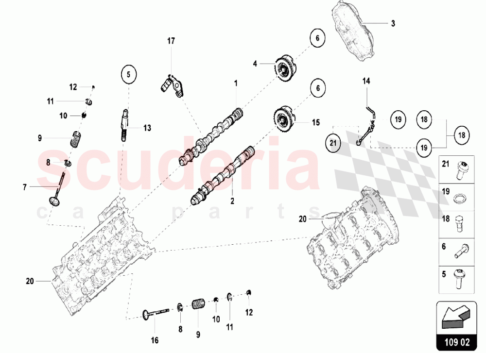 HEAD TIMING SYSTEM of Lamborghini Lamborghini Huracan LP610 Spyder