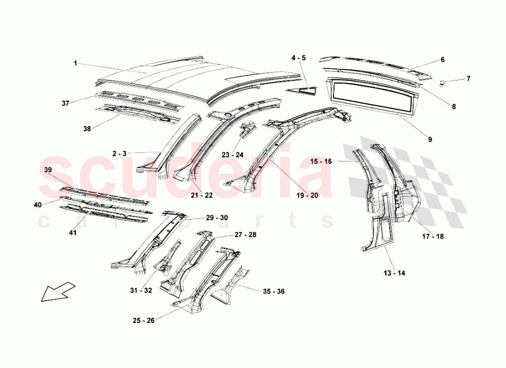 Frame Elements 3 of Lamborghini Lamborghini Murcielago LP640 Roadster