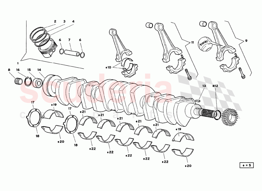 Crankgears of Lamborghini Lamborghini Diablo GT (1999-2000)