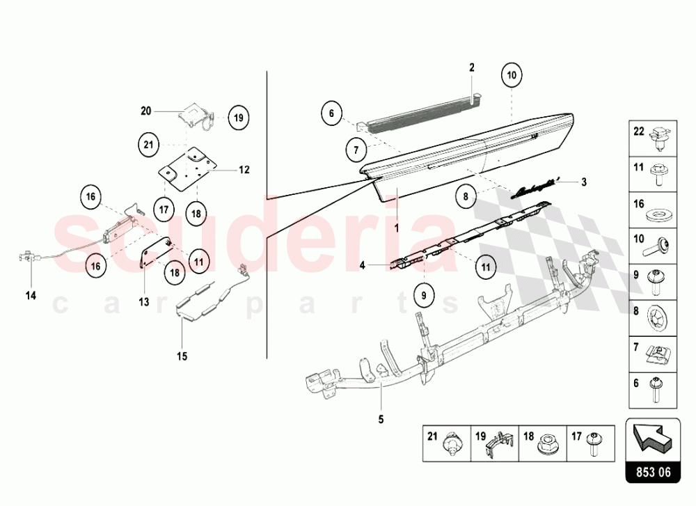 REAR PANEL UPPER of Lamborghini Lamborghini Huracan LP610 Coupe