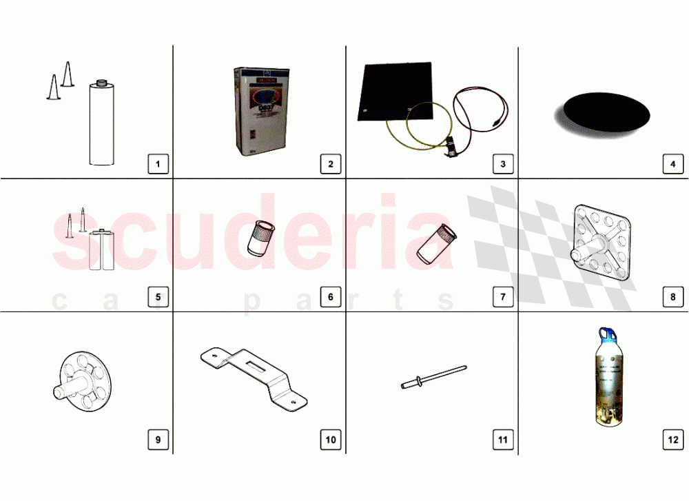 CFK REPAIR KIT of Lamborghini Lamborghini Aventador LP700 Roadster