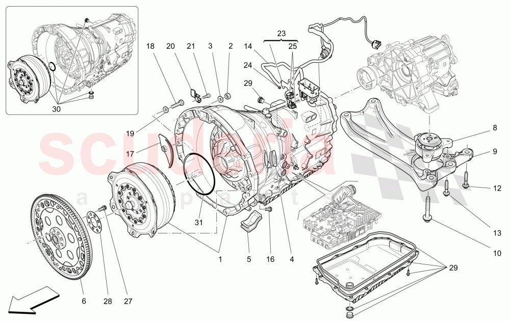 GEARBOX HOUSINGS of Maserati Maserati Levante (2017+)