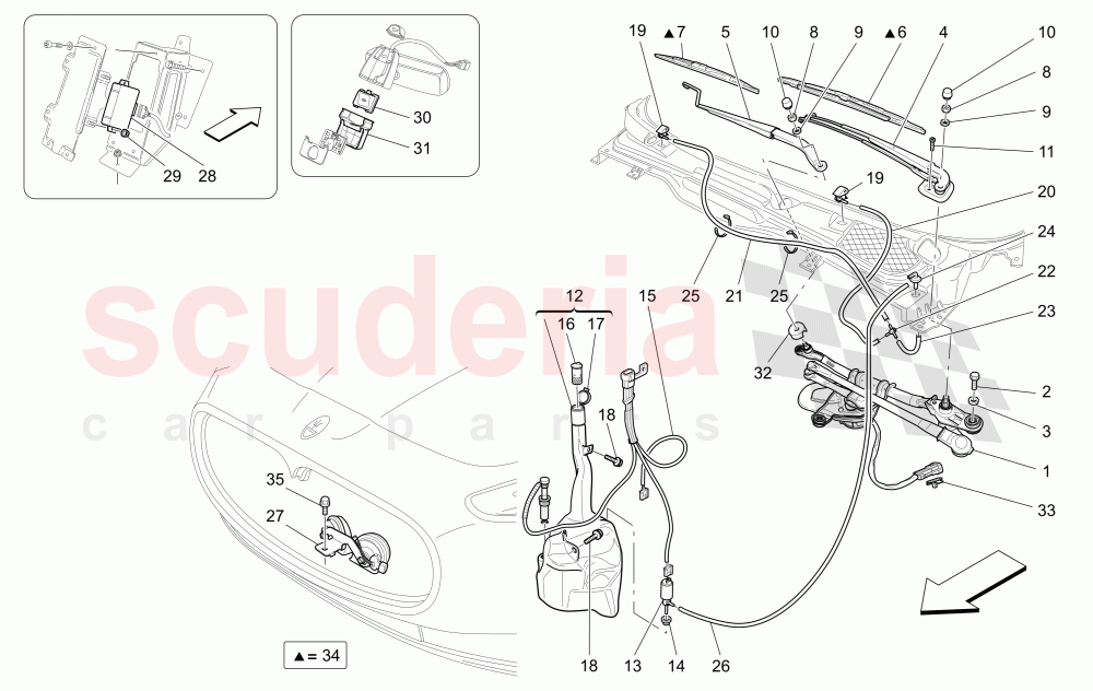 EXTERNAL VEHICLE DEVICES of Maserati Maserati GranCabrio (2011-2012) Sport