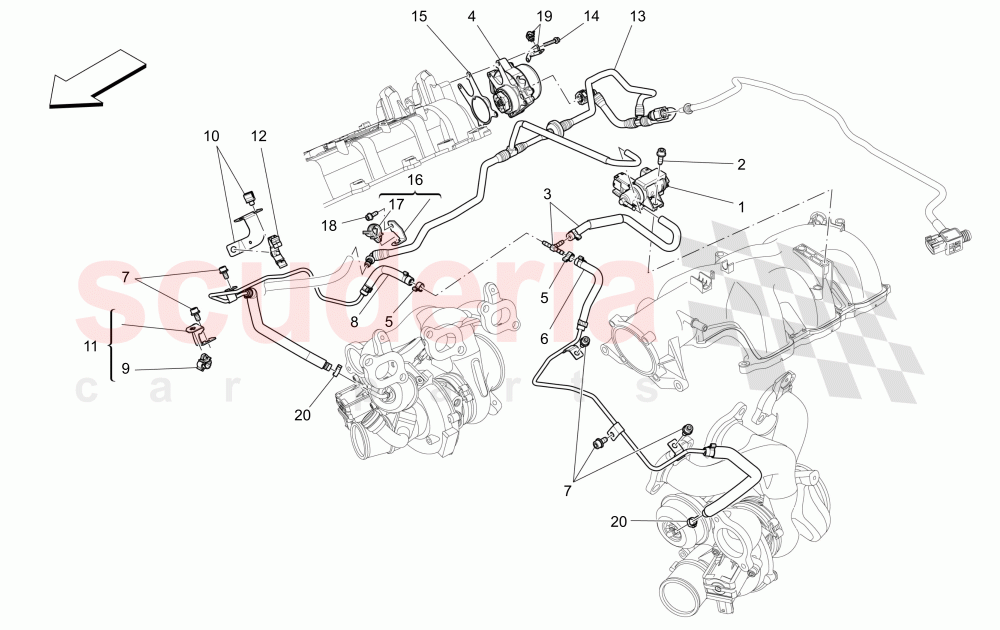 ADDITIONAL AIR SYSTEM of Maserati Maserati Levante (2017+)