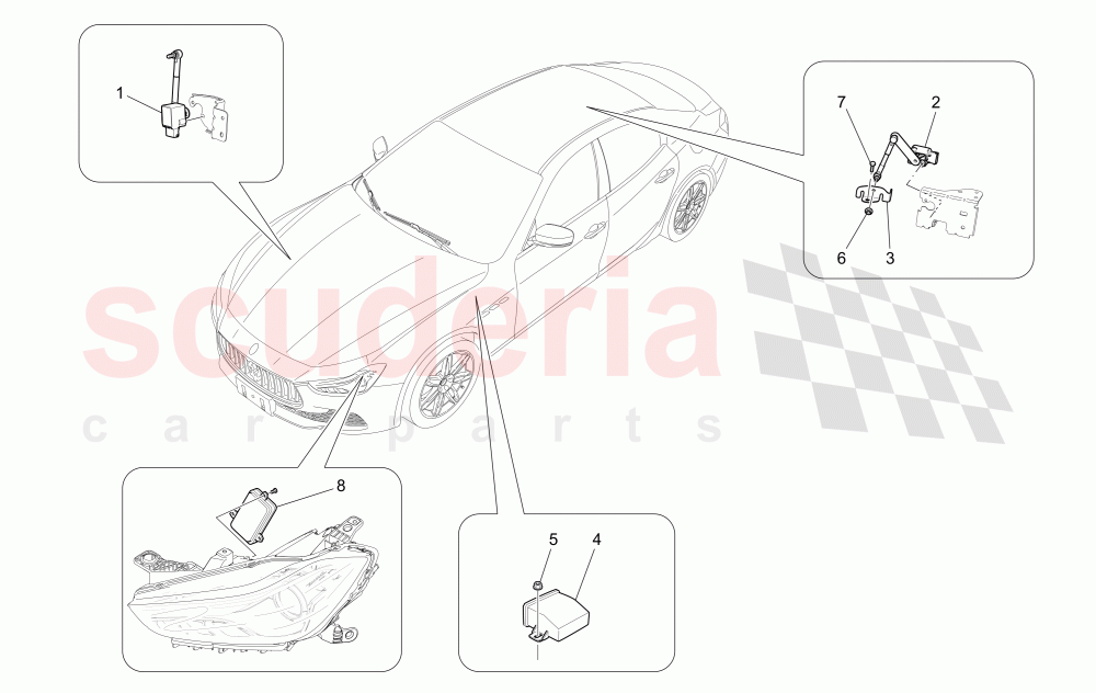 LIGHTING SYSTEM CONTROL of Maserati Maserati Ghibli (2014-2016) S Q4