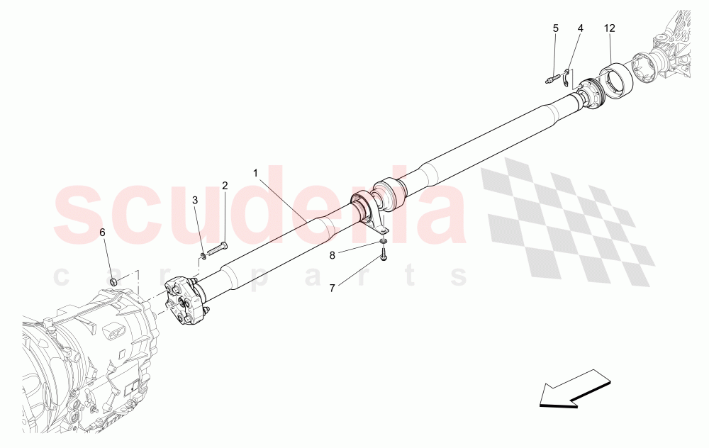 TRANSMISSION SHAFT of Maserati Maserati Ghibli (2017+) S