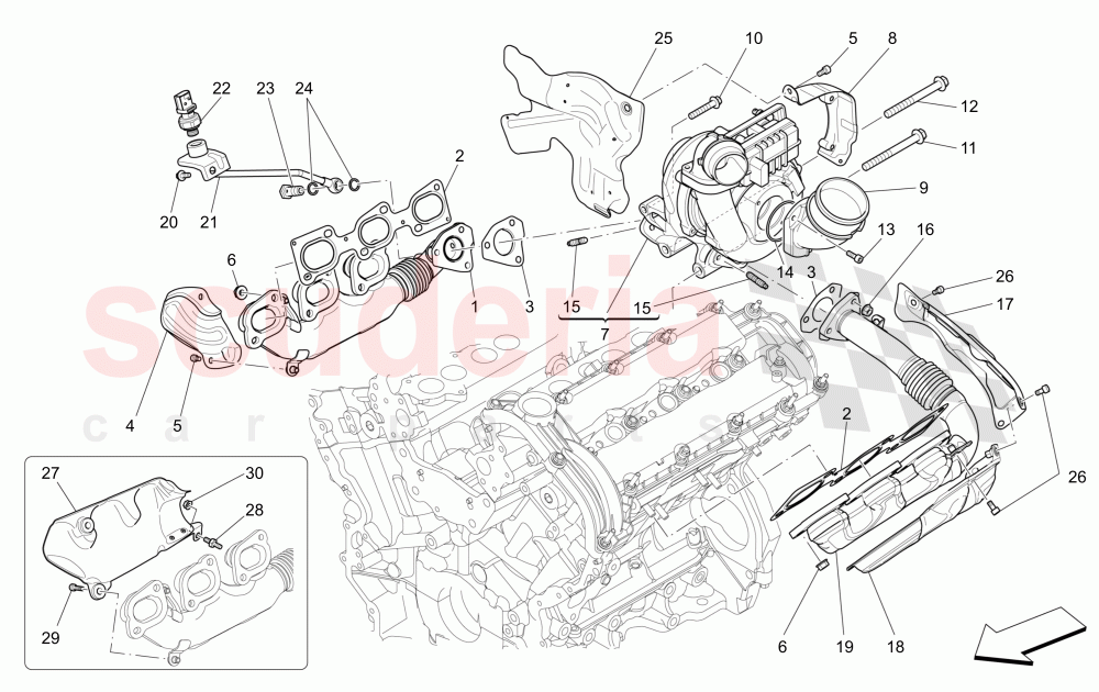 TURBOCHARGING SYSTEM: EQUIPMENTS of Maserati Maserati Ghibli (2014-2016) Diesel