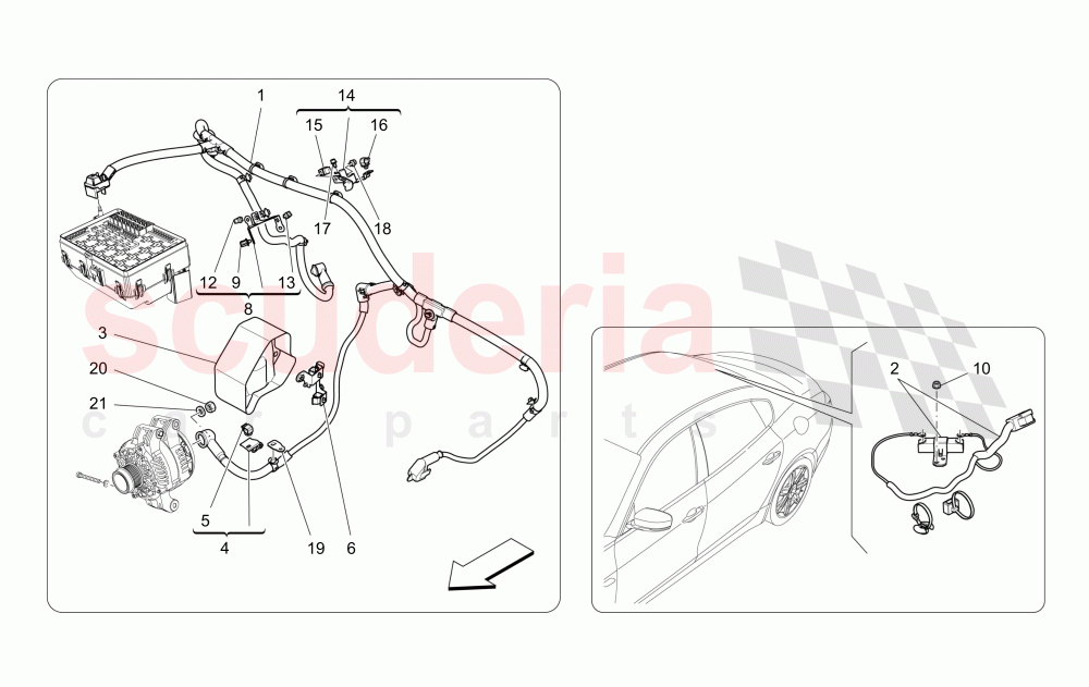 MAIN WIRING of Maserati Maserati Quattroporte (2013-2016) S V6 410bhp