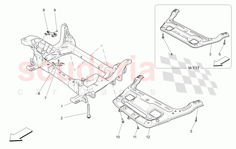 FRONT UNDERCHASSIS of Maserati Maserati Levante (2017+) S