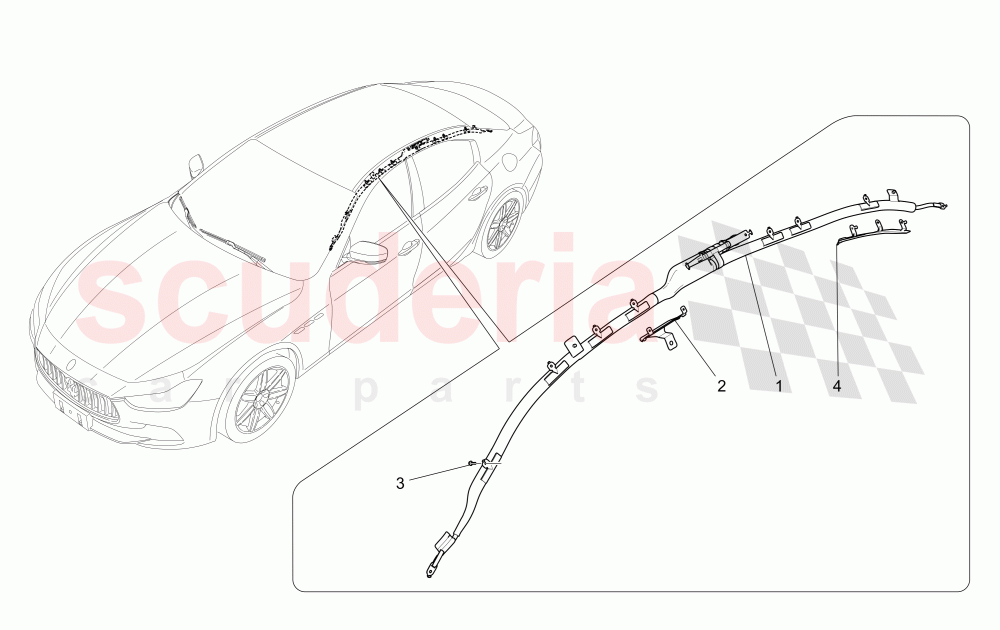 WINDOW BAG SYSTEM of Maserati Maserati Ghibli (2017+) Diesel