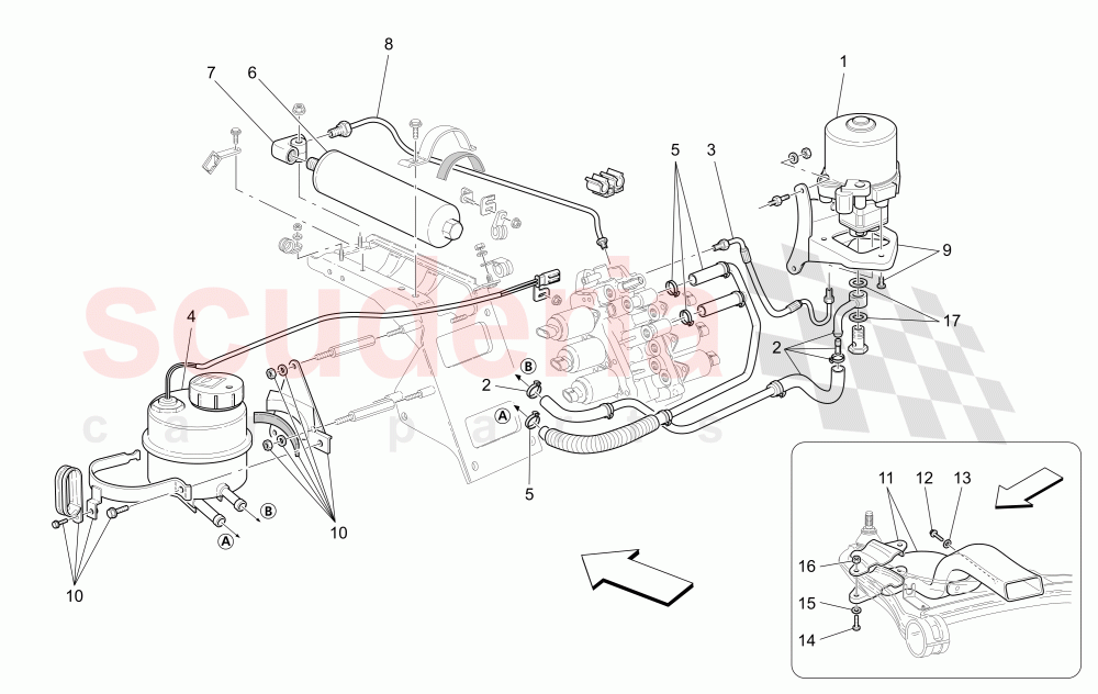 GEARBOX ACTIVATION HYDRAULICS: TANK AND PUMP of Maserati Maserati GranTurismo (2017+) Special Edition CC