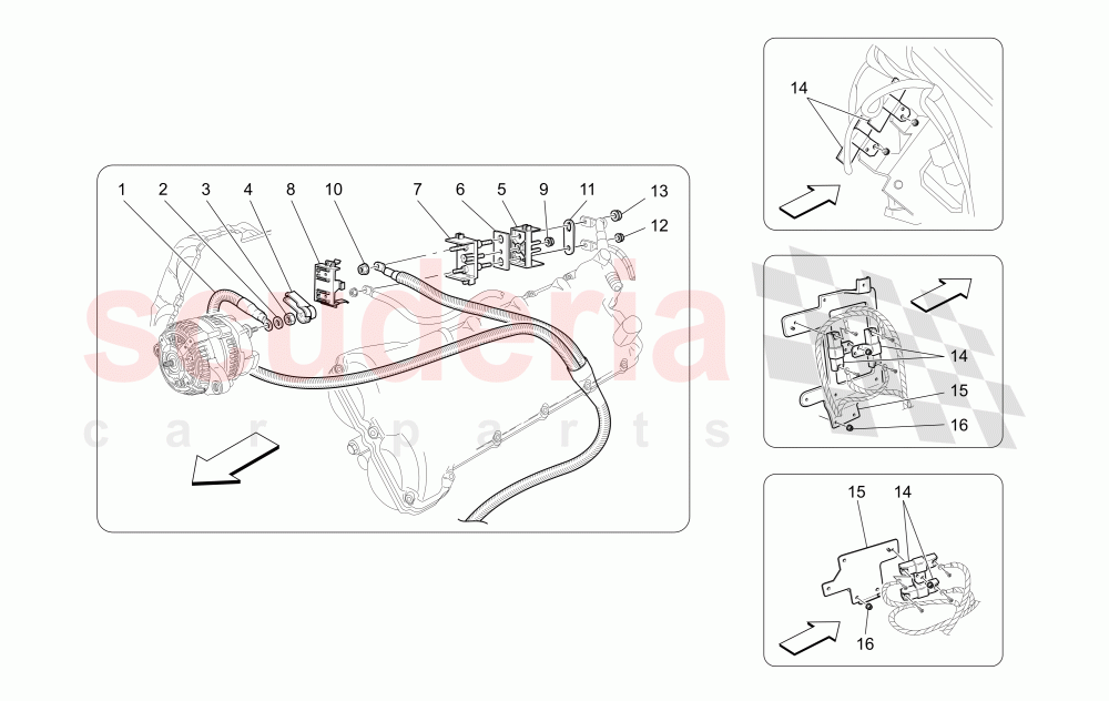 MAIN WIRING of Maserati Maserati Quattroporte (2003-2007) Auto