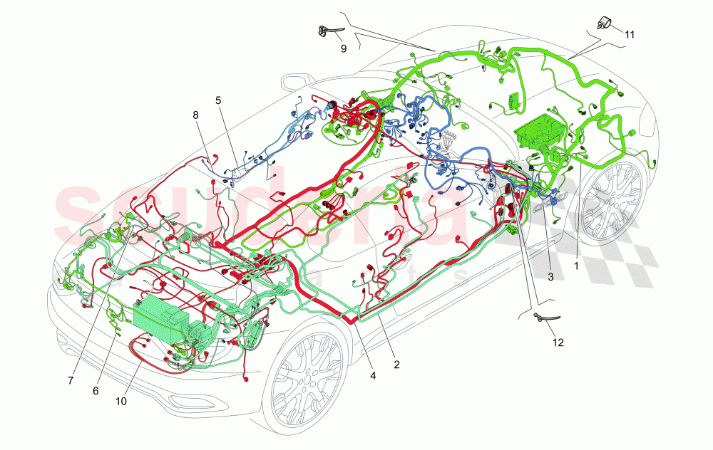 MAIN WIRING of Maserati Maserati GranTurismo (2011-2012) S