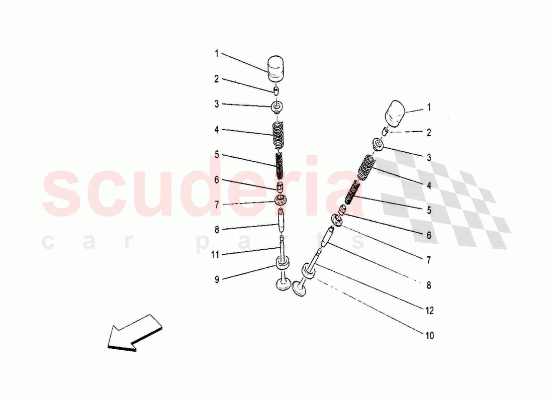 Valves of Maserati Maserati GranTurismo MC Stradale