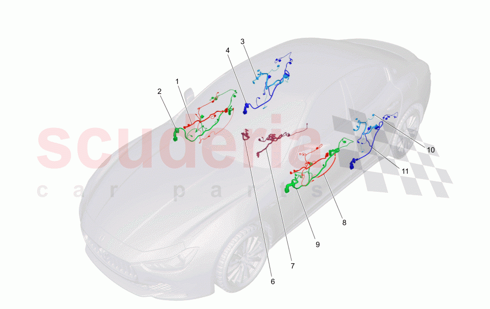 MAIN WIRING of Maserati Maserati Ghibli (2014-2016) Diesel