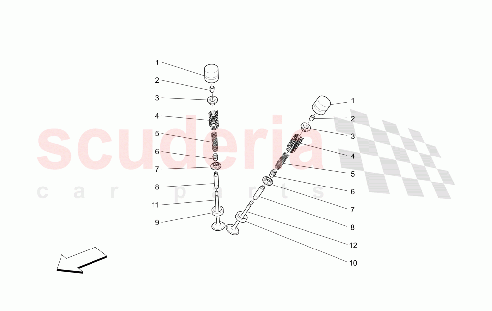 VALVES of Maserati Maserati Quattroporte (2003-2007) DuoSelect