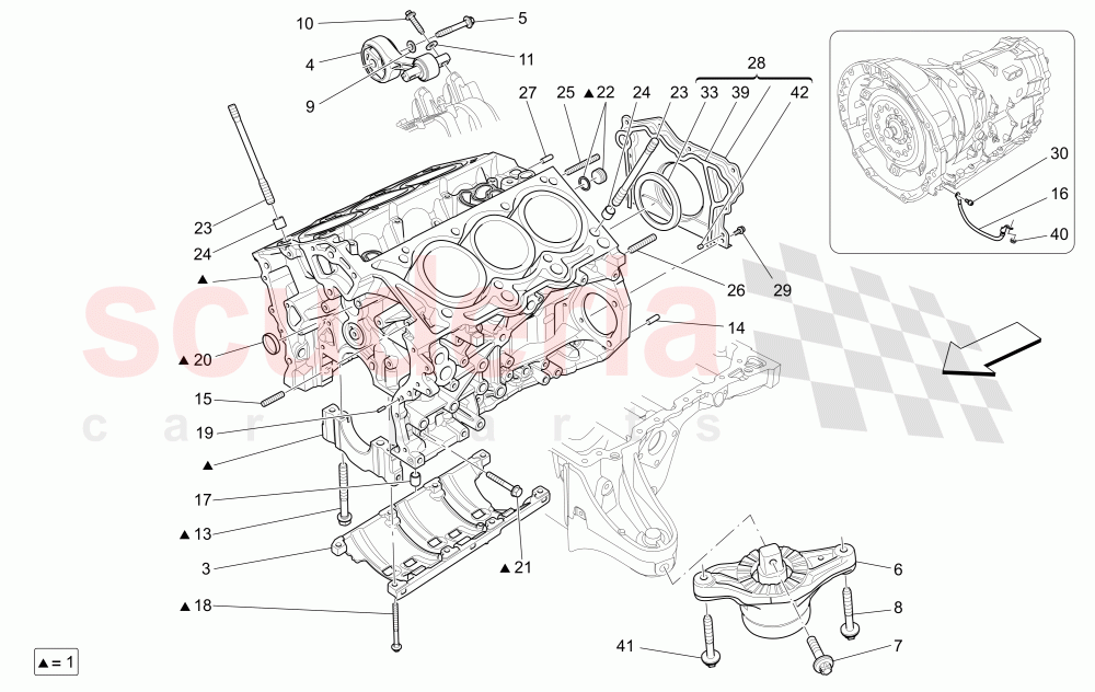 CRANKCASE of Maserati Maserati Levante (2017+) S