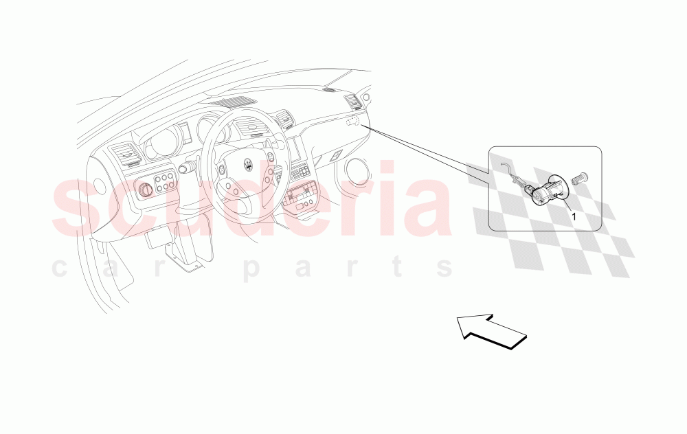 PASSENGER'S AIRBAG-DEACTIVATION of Maserati Maserati GranTurismo (2008-2010) S