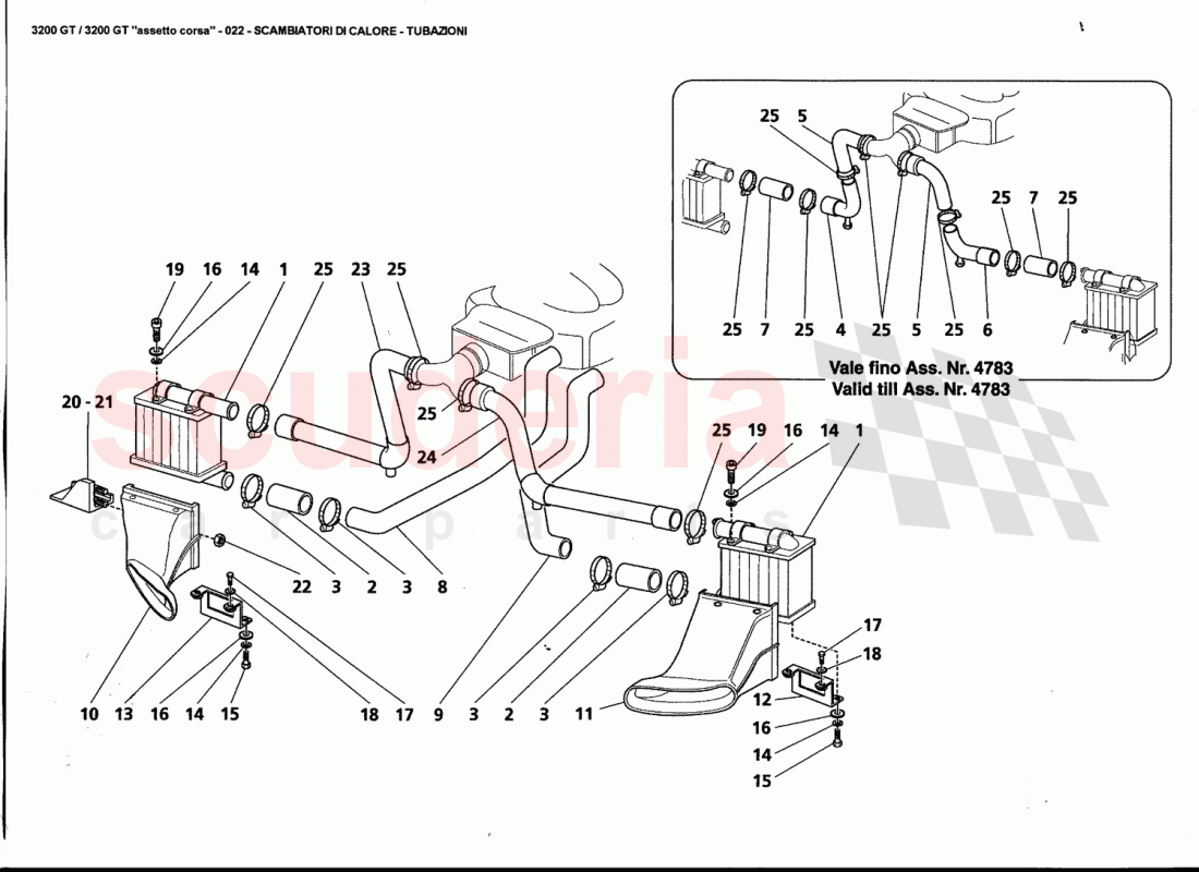 HEAT EXCHANGER - PIPES of Maserati Maserati 3200 GT / Assetto Corsa