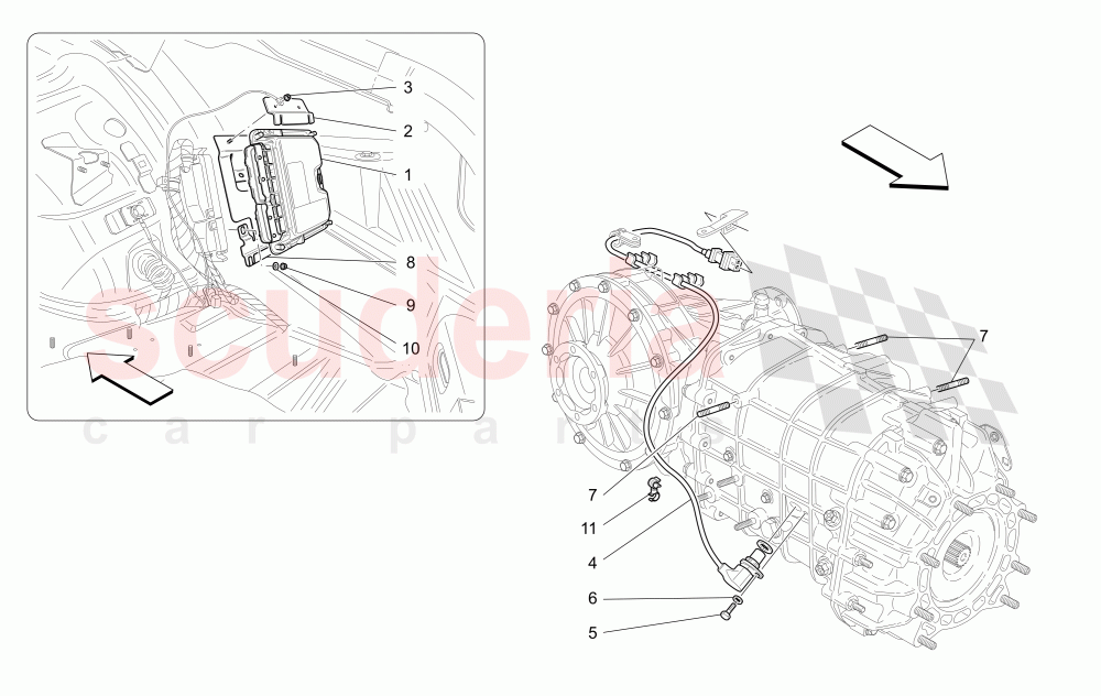 ELECTRONIC CONTROL (GEARBOX) of Maserati Maserati GranTurismo (2011-2012) S