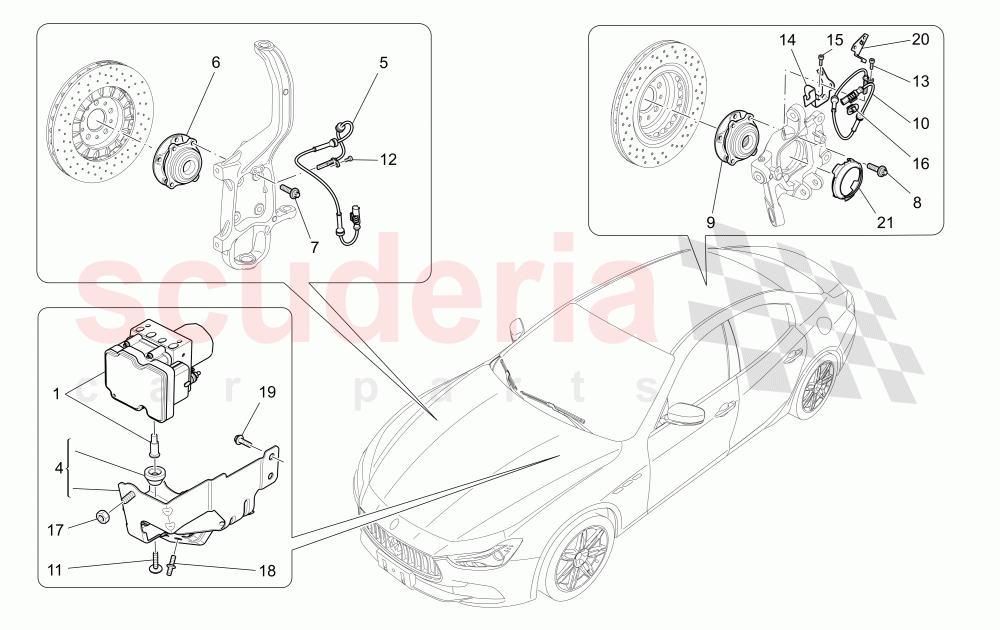 BRAKING CONTROL SYSTEMS of Maserati Maserati Ghibli (2017+) S