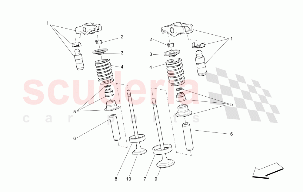 VALVES of Maserati Maserati Quattroporte (2017+) Diesel