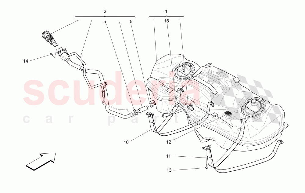 FUEL TANK of Maserati Maserati Ghibli (2014-2016) S Q4