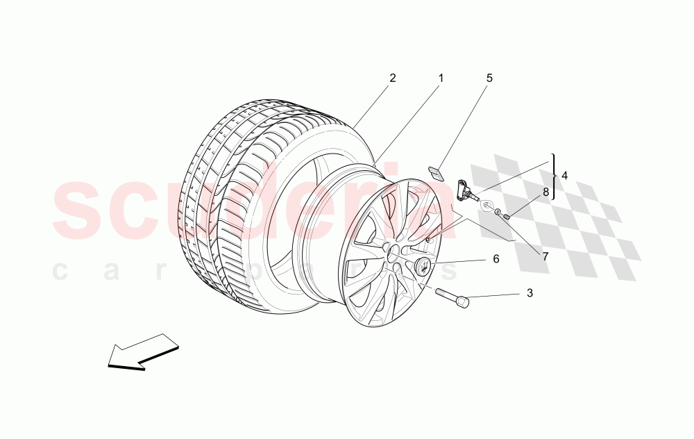 WHEELS AND TYRES of Maserati Maserati Levante (2017+) S