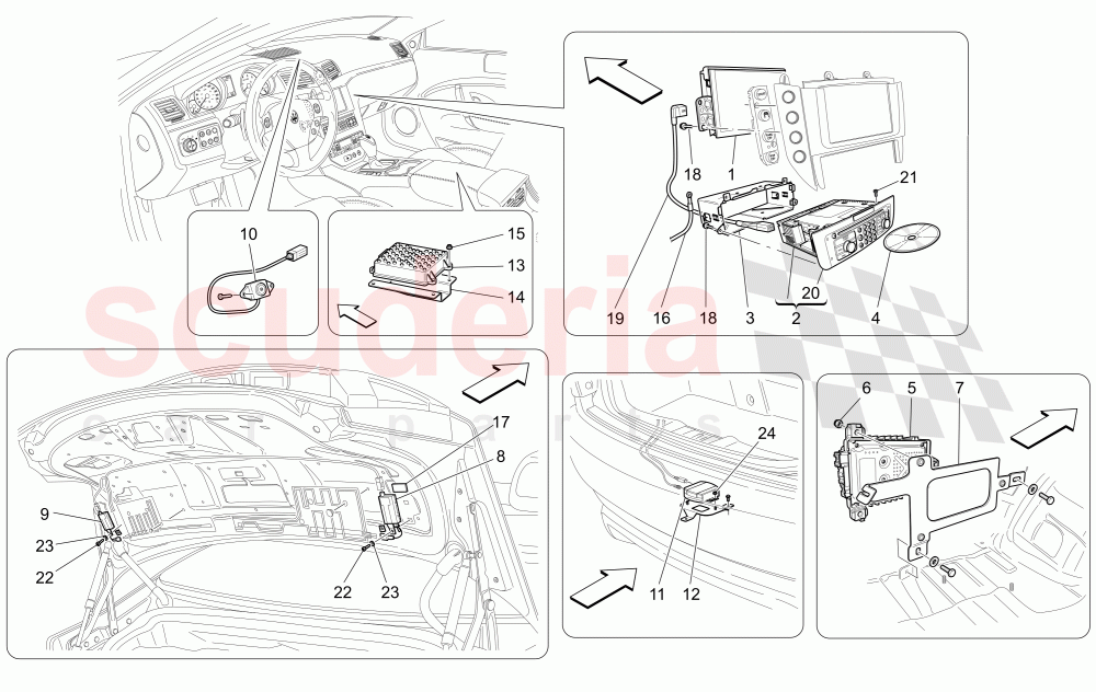 IT SYSTEM of Maserati Maserati GranCabrio (2013+) Sport