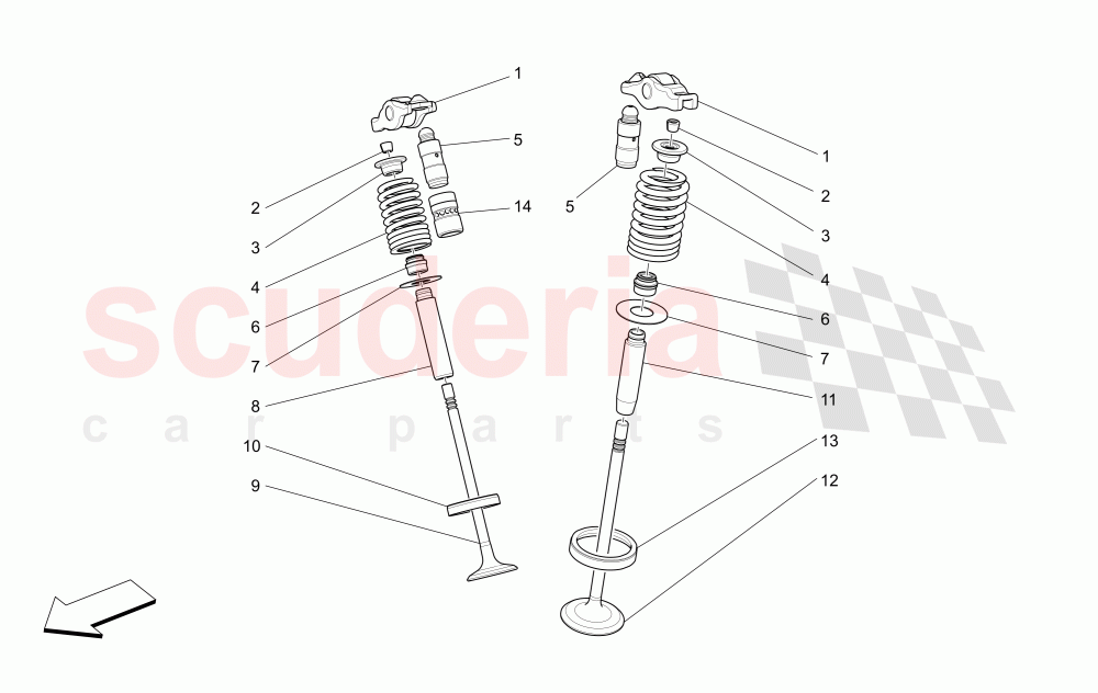 VALVES of Maserati Maserati Ghibli (2017+)