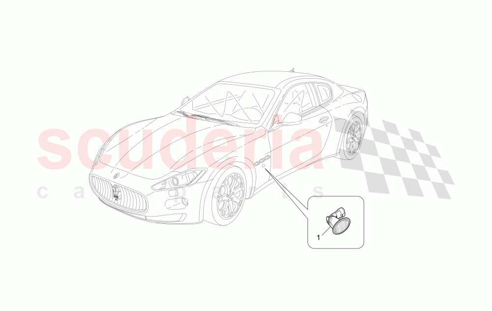 SIDE LIGHT CLUSTERS of Maserati Maserati GranTurismo (2011-2013) Auto