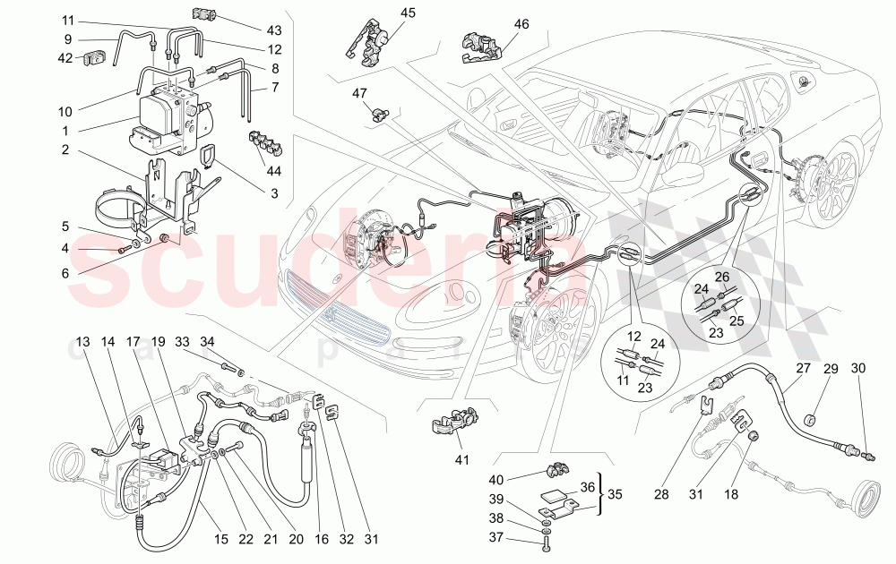 BRAKING SYSTEM of Maserati Maserati 4200 Coupe (2005-2007) CC