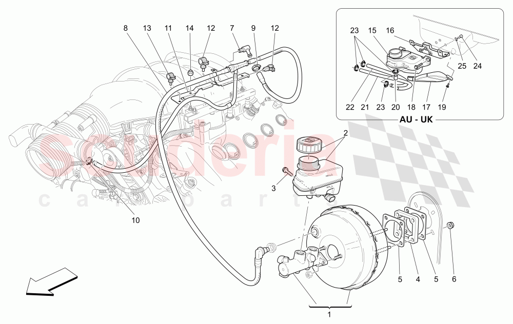 BRAKE SERVO SYSTEM of Maserati Maserati Quattroporte (2008-2012) 4.2