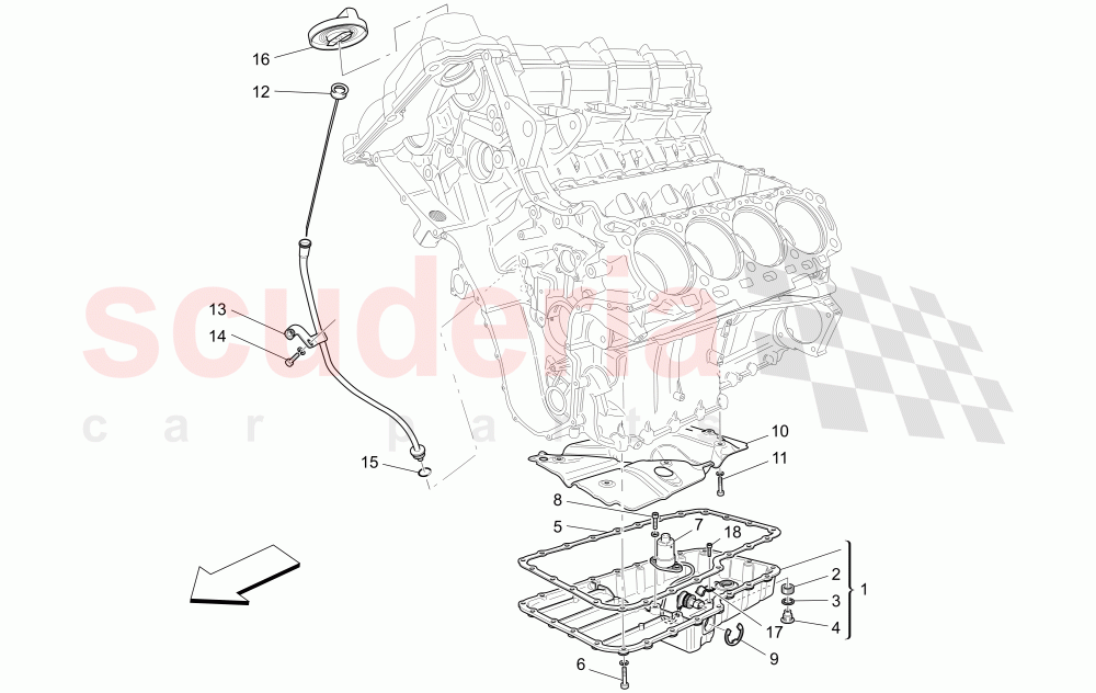 LUBRICATION SYSTEM: CIRCUIT AND COLLECTION of Maserati Maserati GranTurismo (2017+) Special Edition Auto